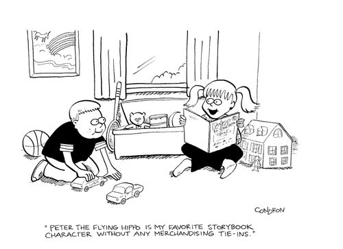 'Peter the Flying Hippo is my favorite storybook character without any merchandising tie-ins.'