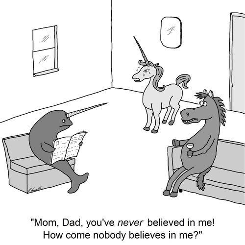'Mom, Dad, you've never believed in me! How come nobody believes in me?'