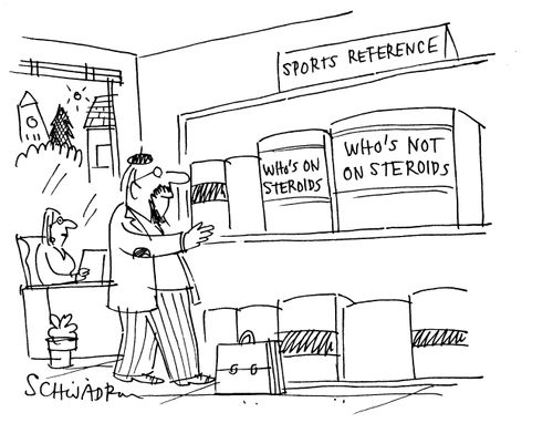 Sports Reference Library - Who's on steroids: file, Who's not on steroids: file.