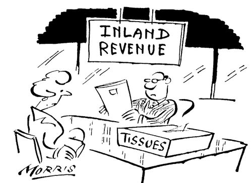 Inland Revenue providing tissues for clients