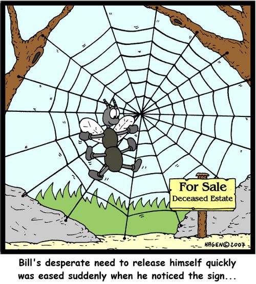 Bill's desperate need to release himself quickly was eased suddenly when he noticed the sign...