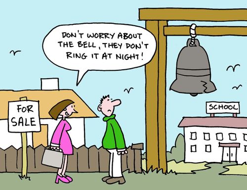 Don't worry aobut the bell, the don't ring it at night!