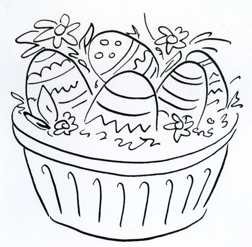 Easter egg basket.