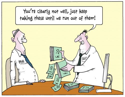 'You're clearly not well, just keep taking these until we run out of them.'