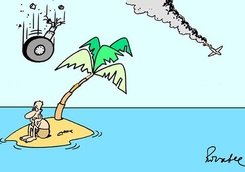 Unlucky castaway.
