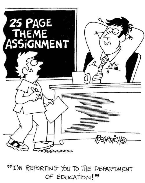 'I'm reporting you to the Department of Education!'