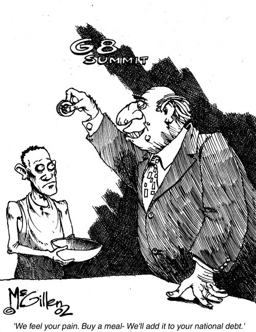 'We feel your pain. Buy a meal - We'll add it to your national debt.'