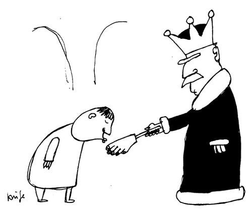 Kissing Royal fake hand