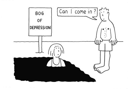 Bog of depression.....'Can I come in ?'
