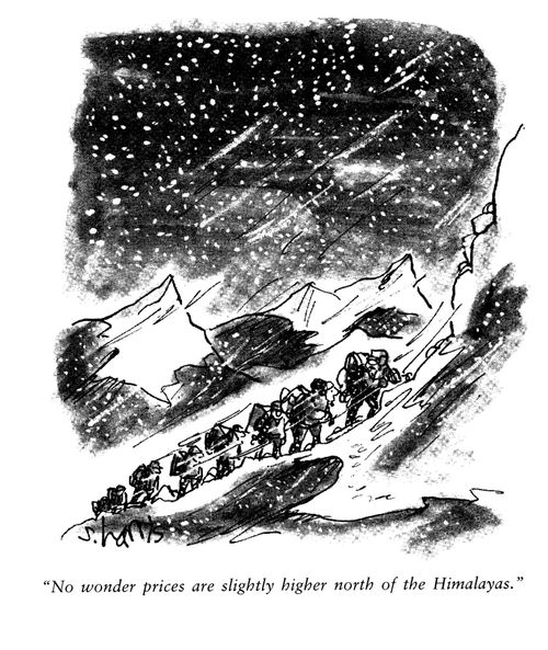 'No wonder prices are slightly higher north of the Himalayas.'