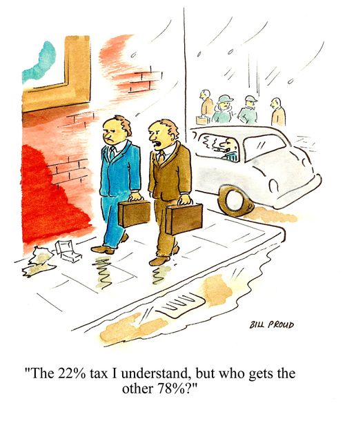 'The 22% tax I understand, but who gets the other 78%?'