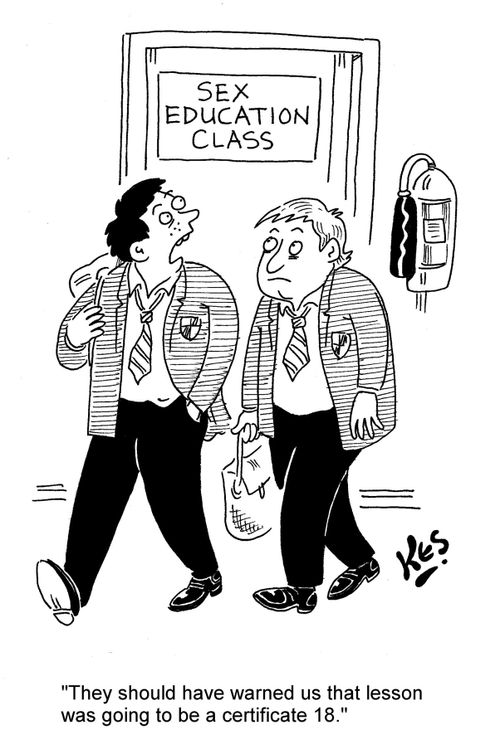 'They should have warned us that lesson was going to be a certificate 18.'