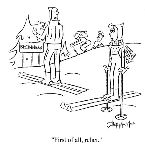 'First of all, relax.'