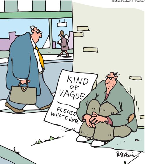 Kind of vague. Please whatever.