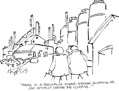 'There is a feeling of power, though, knowing we can actually change the climate.'