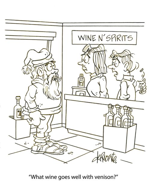 'What wine goes well with venison?'