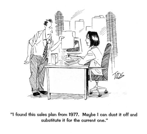 'I found this sales plan from 1977 ...'