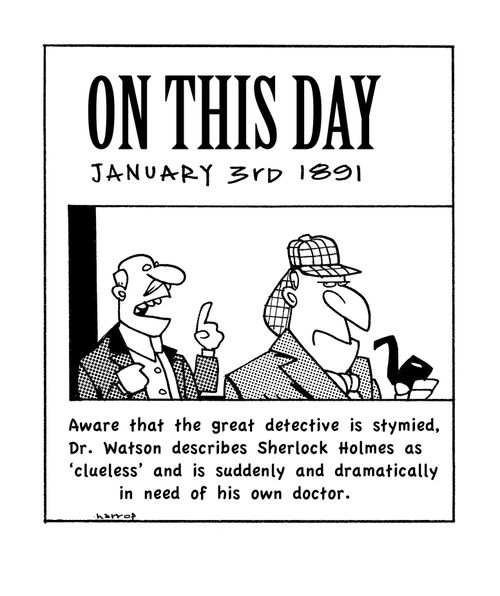 Sherlock Holmes is stymied.