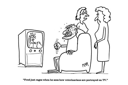 'Fred just rages when he sees how veterinarians are portrayed on TV.'