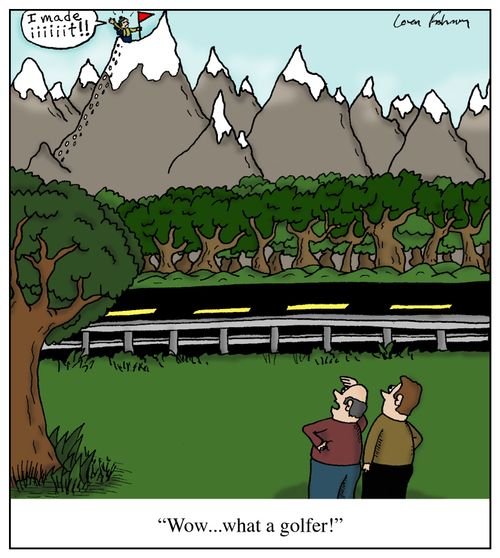 'Wow, what a golfer!'