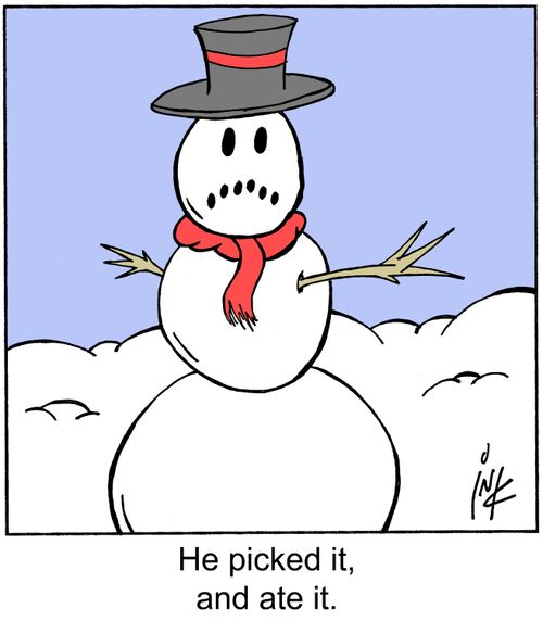 'He picked it, and ate it.'