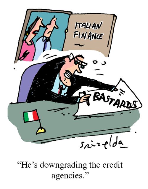 'He's downgrading the credit agencies.'