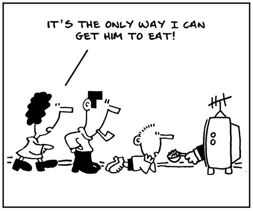 'It's the only way I can get him to eat.'