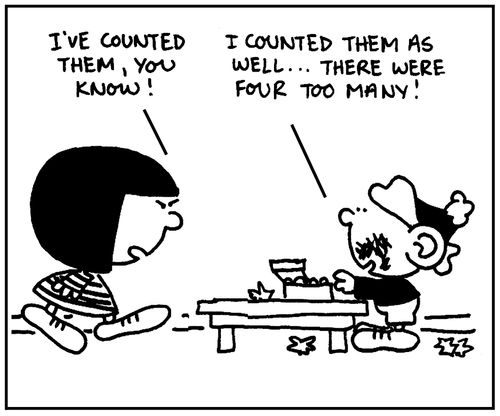 'I counted them as well. . .There were four too many.'