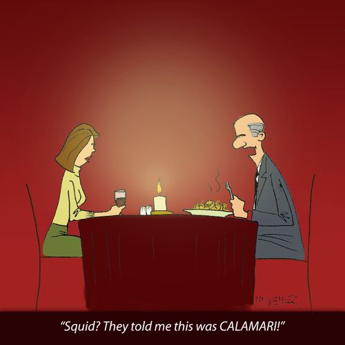 'Squid? They told me this was CALAMARI!'