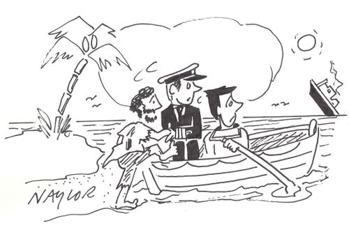 Rescue boat sinks.