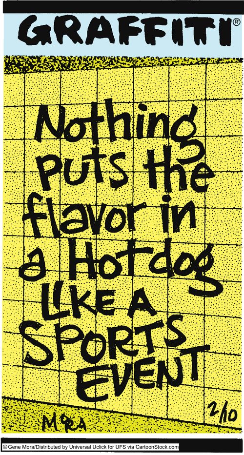 Nothing puts the flavor in a hot dog like a sports event.