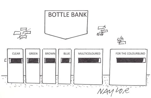 Bottle Bank: For the Colour Blind.