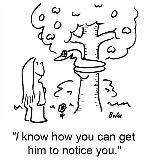 'I know how you can get him to notice you.'