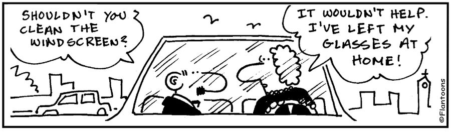 Shouldn't you clean the windscreen?