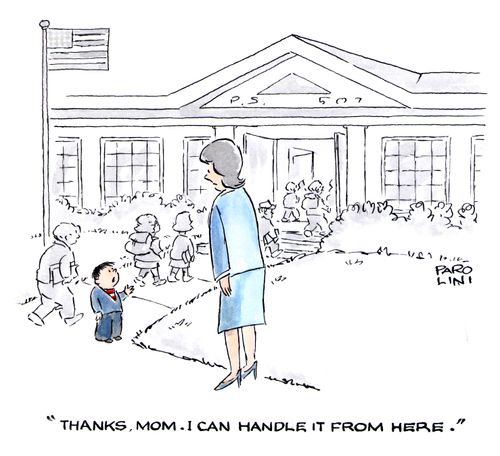 'Thanks, Mom, I can handle it from here.'