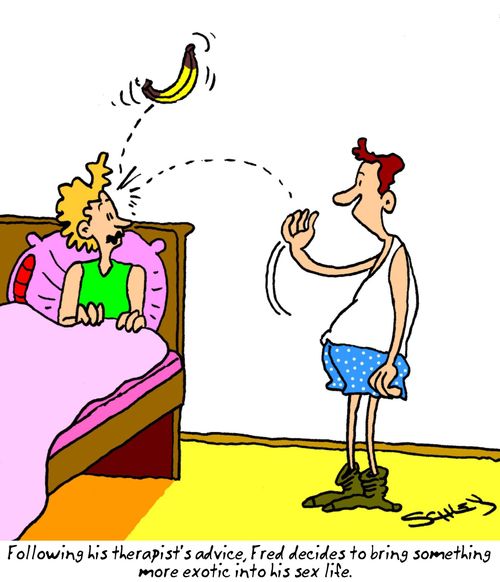 Following his therapist's advice, Fred decides to bring something more exotic into his sex life.