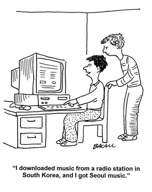 'I download music from a radio station in South Korea, and I got Seoul music.'
