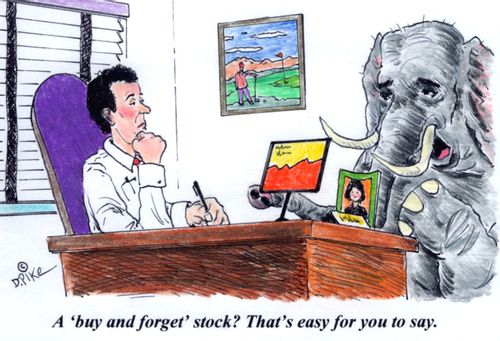 'A 'buy and forget' stock? That's easy for you to say.'