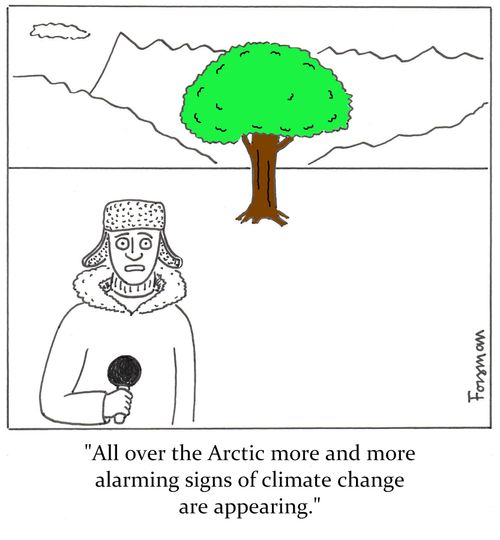'All over the Arctic more and more alarming signs of climate change are appearing.'