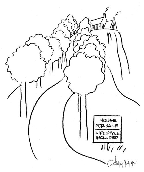 'House for sale, lifestyle inlcuded.'