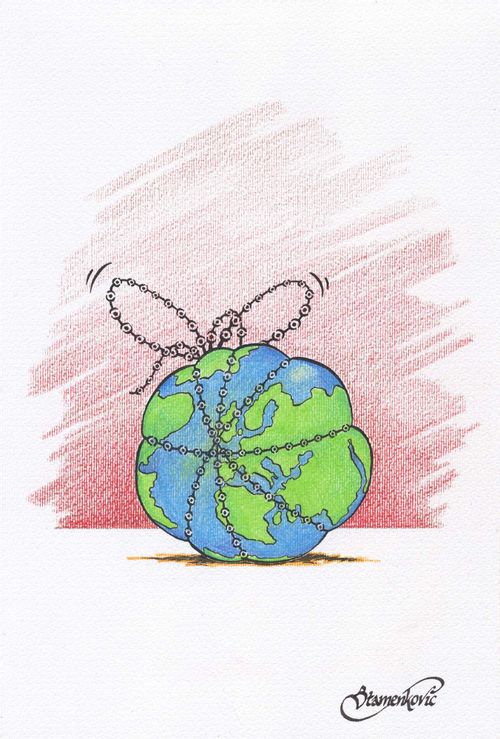 World tied up over borders