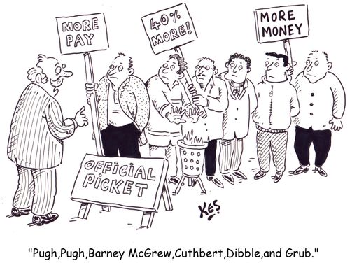 "Pugh, Pugh, Barney McGrew, Cuthbert, Dibble and Grub."