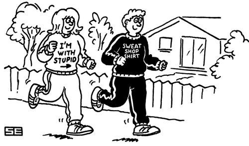 Jogger with Sweat Shop Shirt
