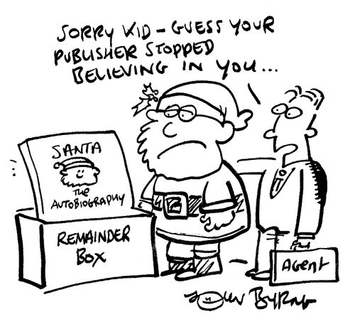 "Sorry, I guess your publisher stopped believing in you...."