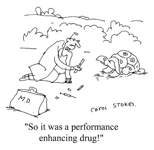"So it was a performance enhancing drug."