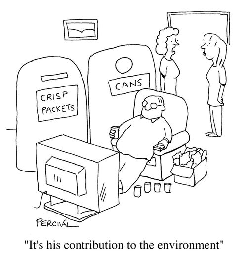 "It's his contribution to the environment"