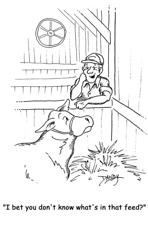 'I bet you don't know what's in that feed.'