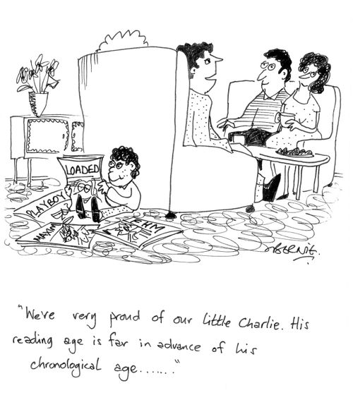 'We're very proud of our little Charlie. His reading is far in advance of his chronological age....'