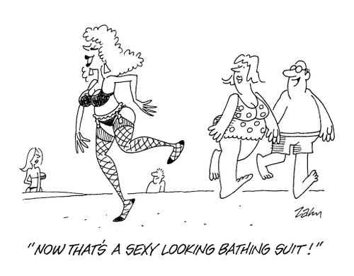 'Now that's a sexy looking bathing suit!'