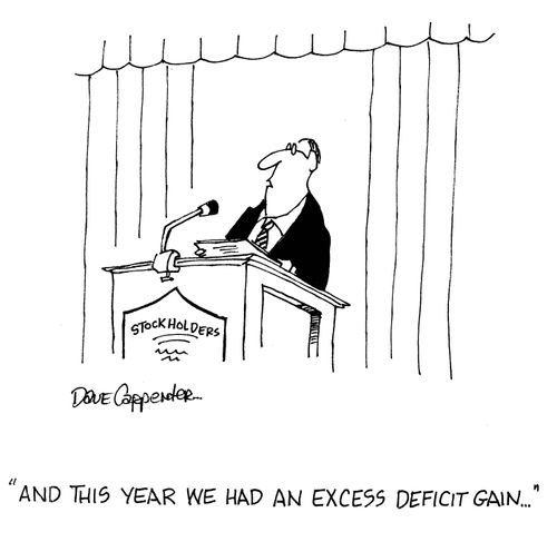 'And this year we had an excess deficit gain...'